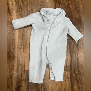 Ralph Lauren Soft Blue Kids Cotton Coverall 3M